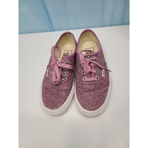 VANS OFF THE WALL Women's Lavender Authentic Glitter Sneakers Shoes size 5 - Picture 4 of 9